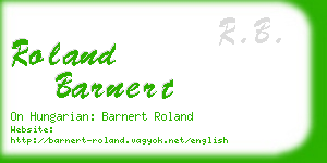 roland barnert business card